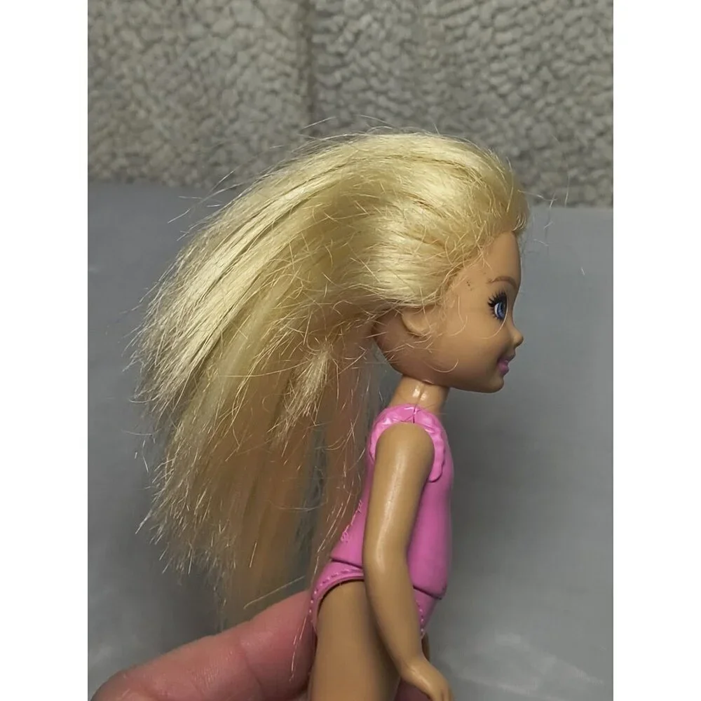 2016 Baby Chelsea Barbie Mattel Doll Pink Apple Shirt Suit Outfit